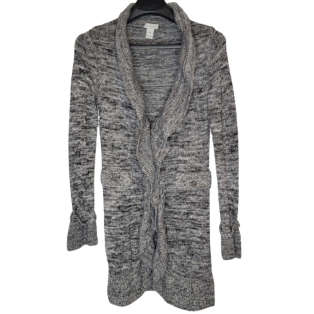 White House Black Market Cardigan With Ruffle Closure - Picture 5 of 15